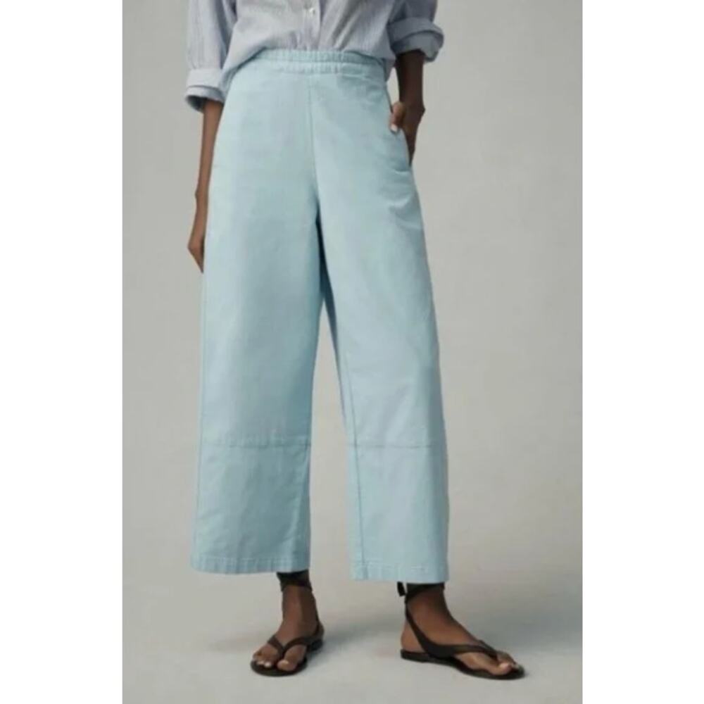 Anthropologie Light Blue Wide-Leg Pants